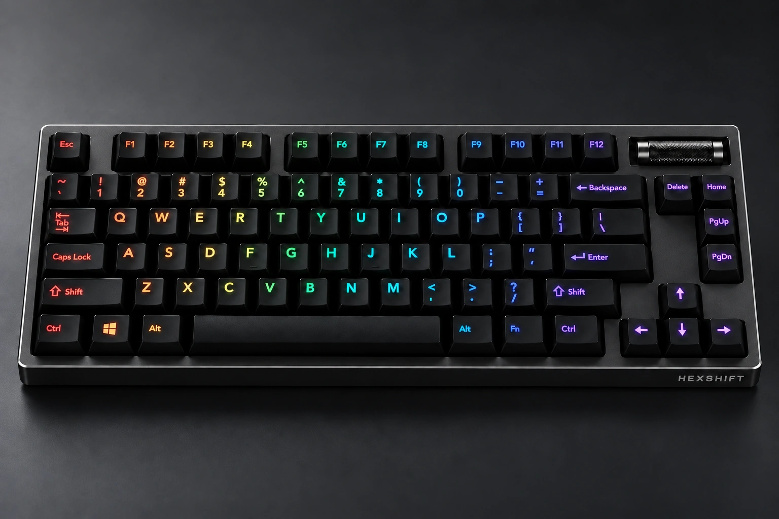 Phase 75 keyboard in graphite metal